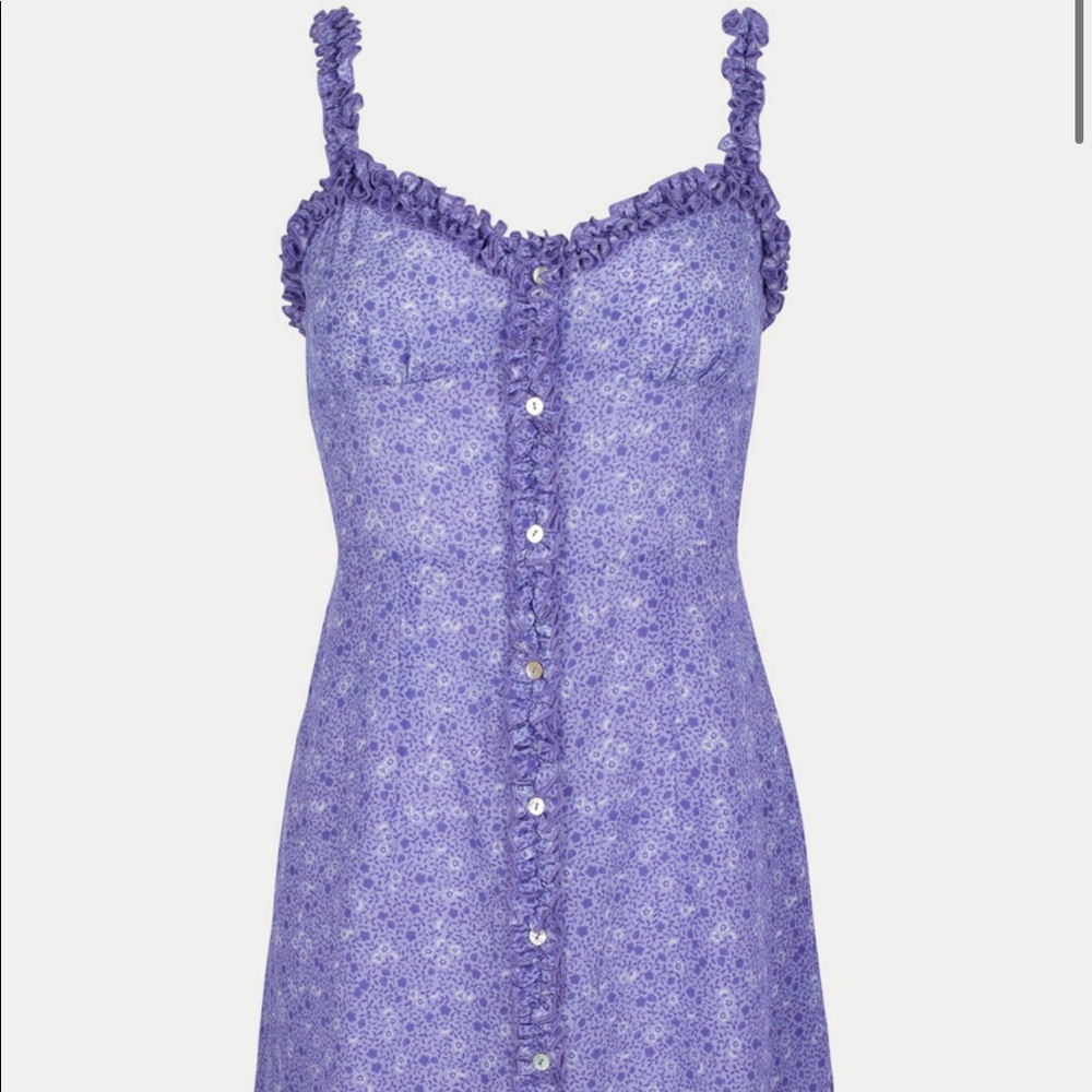 the julia realization par purple haze xs silk dress